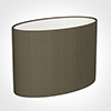 35cm Straight Oval Shade in Bronze Brown Silk