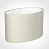 45cm Straight Oval Shade in Pearl Faux Silk