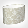 45cm Straight Oval Shade in White Isabelle