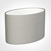 45cm Straight Oval Shade in Soft Grey Waterford Linen