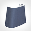 22cm Penrose Half Shade in Blue Faux Silk