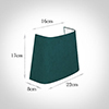 22cm Penrose Half Shade in Teal Hunstanton Velvet