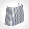 22cm Penrose Half Shade in Blue Longford Gingham