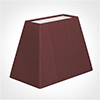 36cm Sloped Rectangle Shade in Old Red Faux Silk