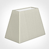 36cm Sloped Rectangle Shade in Pearl Faux Silk