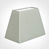 36cm Sloped Rectangle Shade in Soft Grey Faux Silk