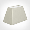 46cm Sloped Rectangle Shade in Pearl Faux Silk