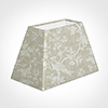 46cm Sloped Rectangle Shade in White Isabelle