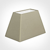 46cm Sloped Rectangle Shade in Pale Smoke Satin