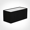 35cm Straight Rectangle Shade in Black Silk
