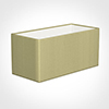 40cm Straight Rectangle Shade in Wheat Faux Silk