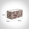40cm Straight Rectangle Shade in Red Isabelle
