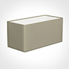40cm Straight Rectangle Shade in Pale Smoke Satin