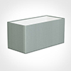 40cm Straight Rectangle Shade in French Grey Silk