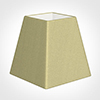 15cm Sloped Square Shade in Wheat Faux Silk
