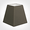 15cm Sloped Square Shade in Bark Satin