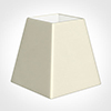 15cm Sloped Square Shade in Cream Satin