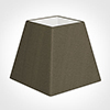 20cm Sloped Square Shade in Bronze Brown Silk
