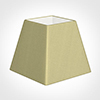 25cm Sloped Square Shade in Wheat Faux Silk