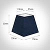 25cm Sloped Square Shade in Navy Blue Hunstanton