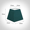 25cm Sloped Square Shade in Teal Hunstanton Velvet