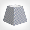 25cm Sloped Square Shade in Blue Longford Gingham