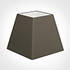 25cm Sloped Square Shade in Bark Satin