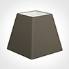 30cm Sloped Square Shade in Bark Satin