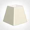 30cm Sloped Square Shade in Cream Satin