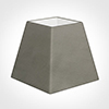 30cm Sloped Square Shade in Pewter Satin