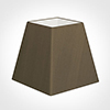 40cm Sloped Square Shade in Bronze Faux Silk