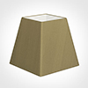 40cm Sloped Square Shade in Dull Gold Faux Silk