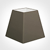 40cm Sloped Square Shade in Bark Satin