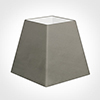 40cm Sloped Square Shade in Pewter Satin
