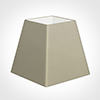 40cm Sloped Square Shade in Pale Smoke Satin -Lamp Base Only