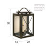 Coach Lantern in Bronze Metallic
