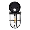 Wall Mounted Ship's Light in Matt Black