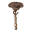 Rococo Pendant Light in Antiqued Brass