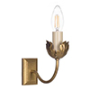 Single Tulip Wall Light in Old Gold