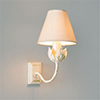 Single Tulip Wall Light in Old Ivory