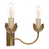 Double Tulip Wall Light in Old Gold