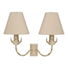 Double Tulip Wall Light in Old Ivory