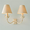 Double Tulip Wall Light in Old Ivory