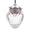 Orfila Crystal Pendant Light in Nickel