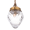 Orfila Crystal Pendant Light in Old Gold
