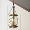 Belford Lantern in Antiqued Brass