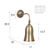 Eleigh Wall Light in Antiqued Brass