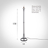 Christchurch Floor Lamp in Matt Black