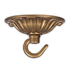 Embossed Ceiling Hook in Old Gold