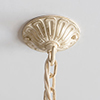 Embossed Ceiling Hook in Old Ivory